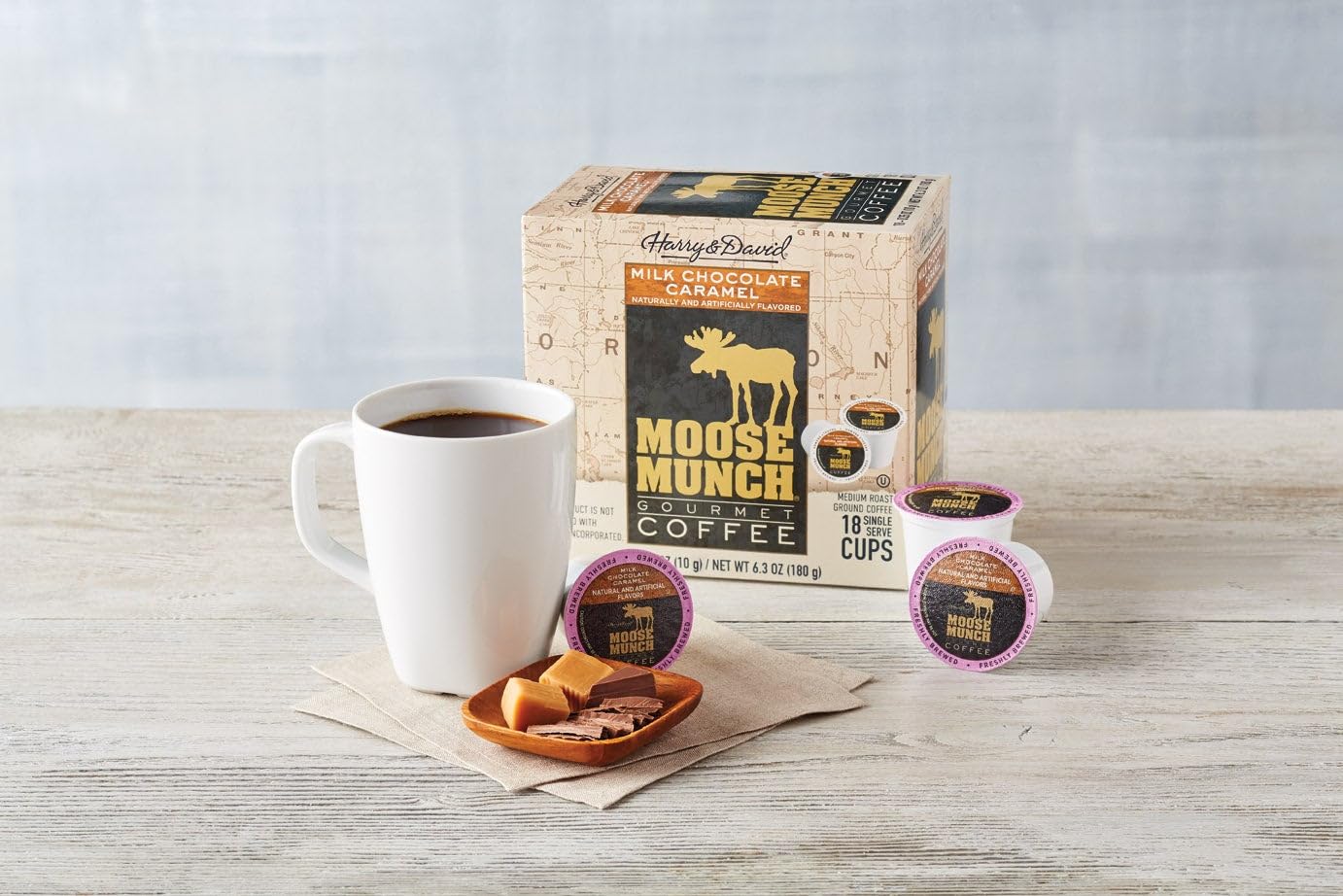 Amazon.com: Moose Munch Milk Chocolate Caramel Single-Serve Coffee